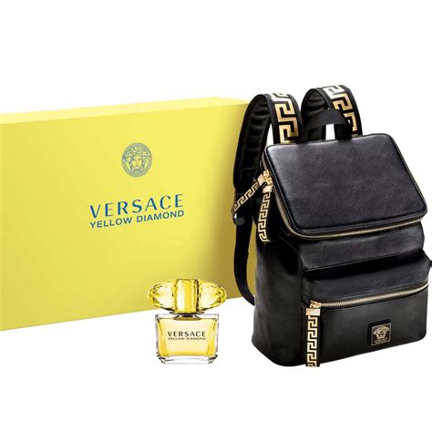 versace women's perfume with backpack|free Versace backpack with perfume.